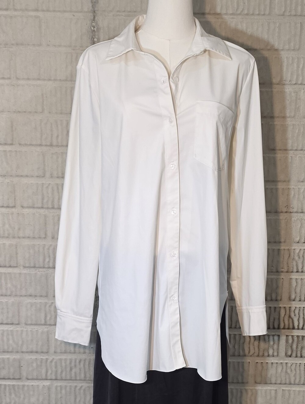 White Lyssé Schiffer Button Down Shirt Medium